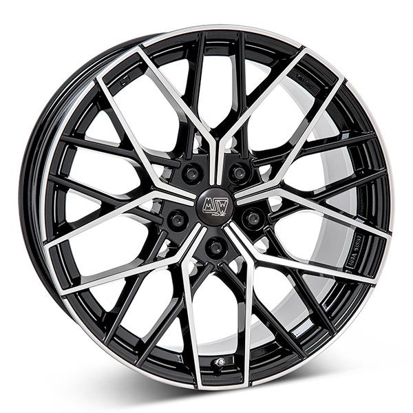 MSW 74 Gloss Black Polished 8x19 5/120 ET35 B72.6