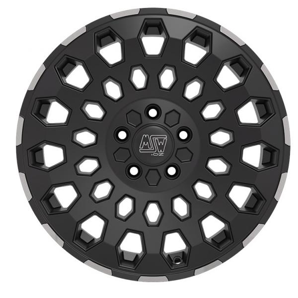 MSW 99 Van Matt Black Polished Lip - 8/17 5/112 ET35 B73.1
