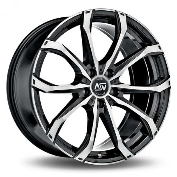 MSW48 BLACK MACHINED FACE - 10/21 5/112 ET38 B73