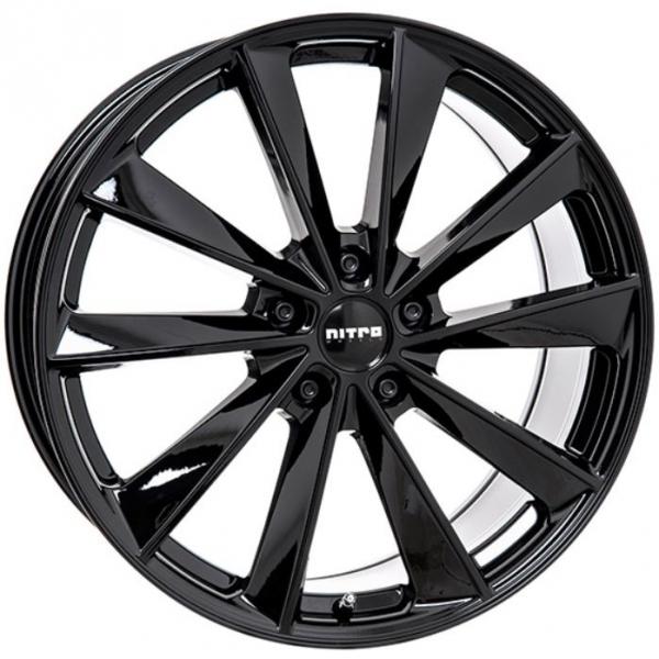 Nitro Aero FF Gloss Black - 8.5/19 5/112 ET28 B66.5