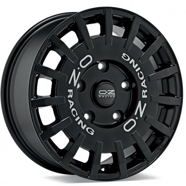 OZ Rally Racing Van Matt Black Silver Lettering 7.5x18 5/160 ET48 B65.1