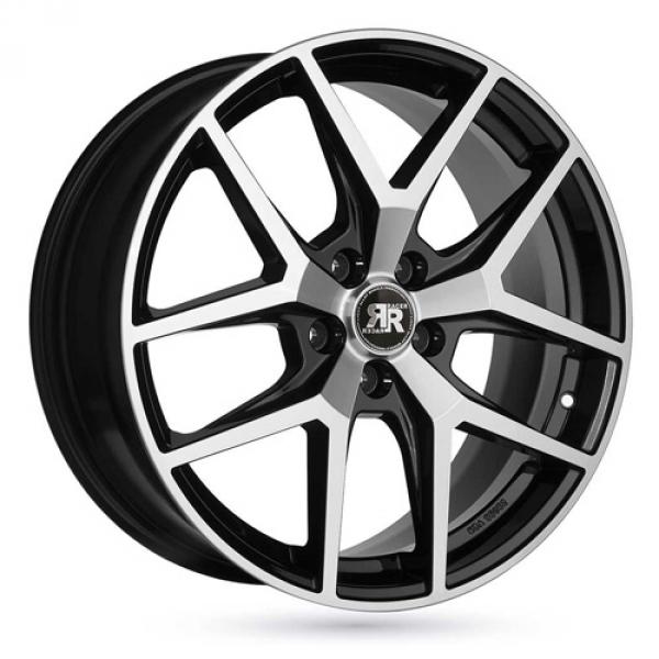Racer Element Shiny Black Machined Face  - 8/19 5/112 ET26 B66