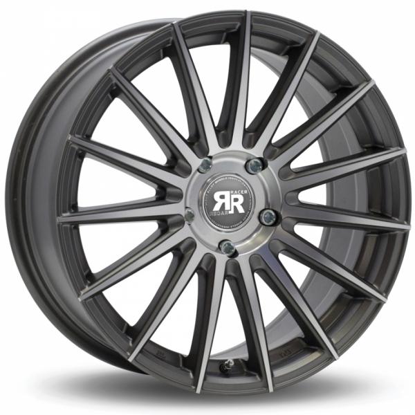 Racer Monza Gun Metal Machined Face 7.5x17 4/100 ET35 B73.1