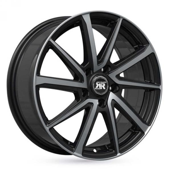 Racer Road Shiny Black Machined Face  - /R - Sommerdekk