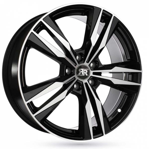 Racer VOLT Shiny Black Machined Face - 8/20 5/108 ET44 B65.1