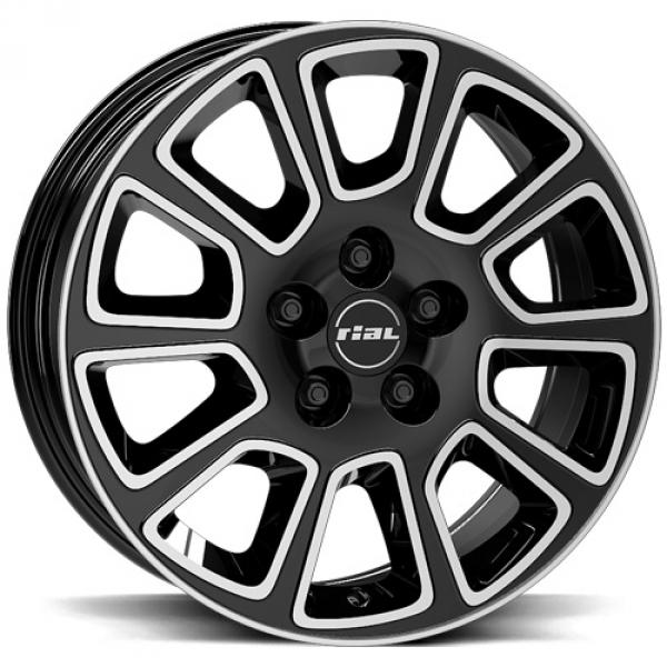 Rial Transporter 2 Diamond Black Pol - 7.5/18 5/130 ET52 B78.1