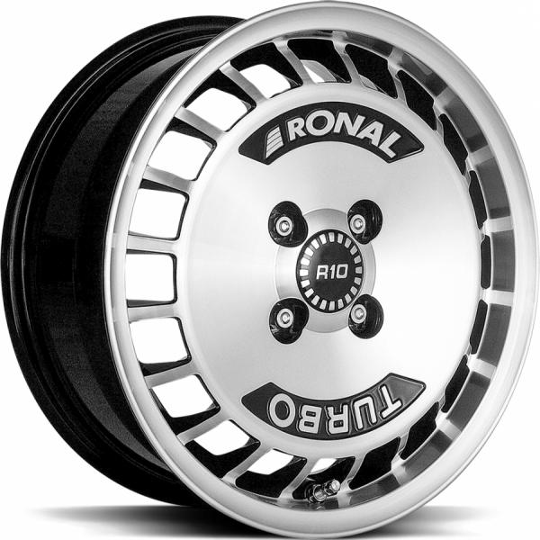RONAL R10 TURBO Black front cut - 7/15 4/98 ET37 B68