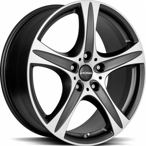 RONAL R55 SUV Matt Black front cut - 8.5/18 5/120 ET45 B65.1