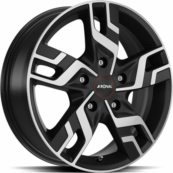 RONAL R64 Jet Black Matt front cut - 7/17 5/160 ET53 B65.1