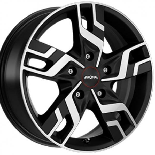Ronal R64 Matt Black Polished RONAL