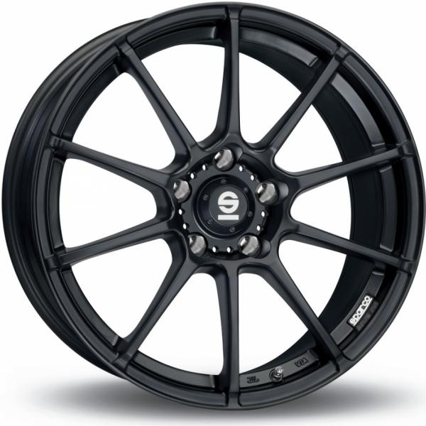 Sparco Assetto Gara Matt Black 8x18 5/108 ET45 B73.1