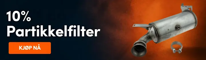 10% rabatt på partikkelfilter