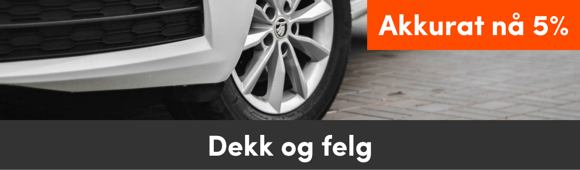 5% rabatt på dekk & felg