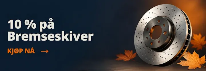 10% rabatt på bremseskiver
