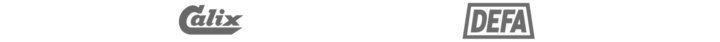 Logoer for produsenter av motorvarmere: Calix, DEFA