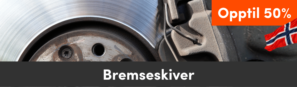 Opptil 50% rabatt på bremseskiver