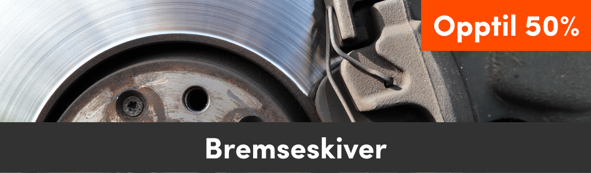 Opptil 50% rabatt på bremseskiver