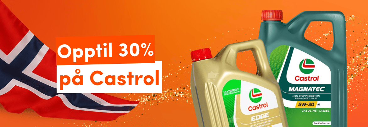 Opptil 30% rabatt på Castrol