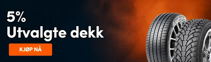 5% rabatt på utvalgte dekk